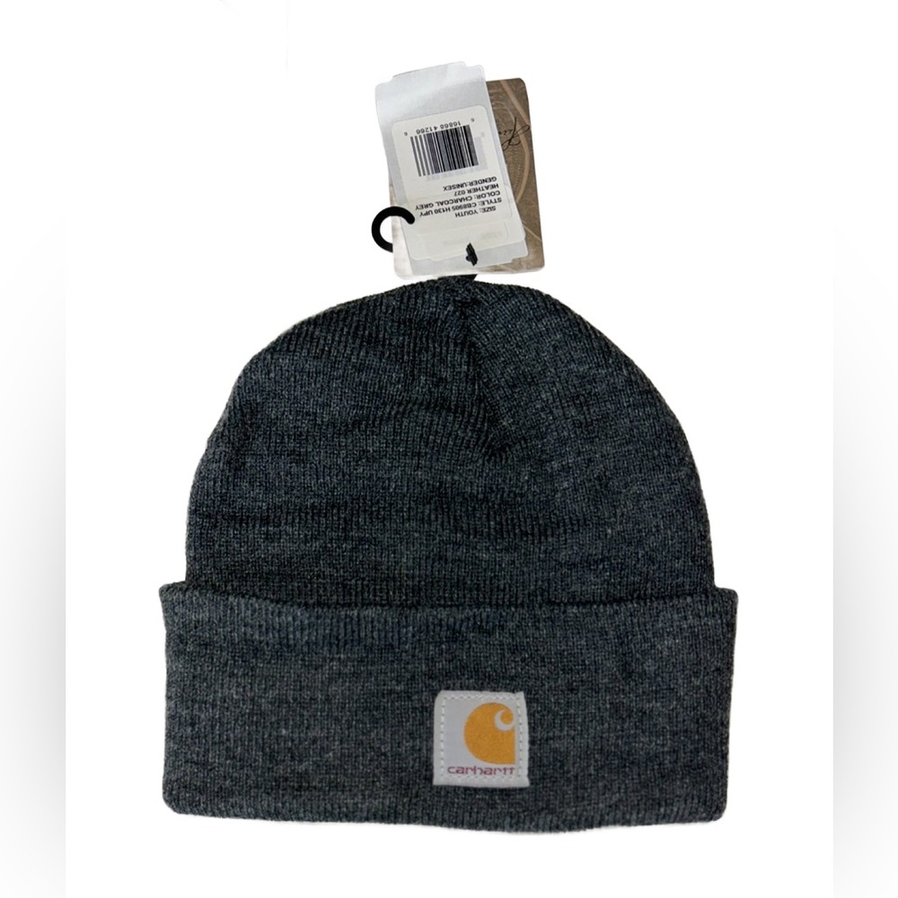 Charcoal Grey Carhartt Unisex Youth Winter Hat
